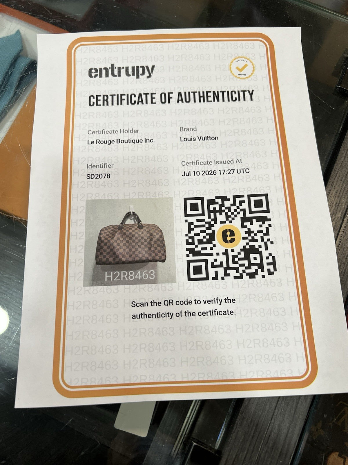 Louis Vuitton Damier Ebene 35 Speedy Retail $1730 With Authenticity