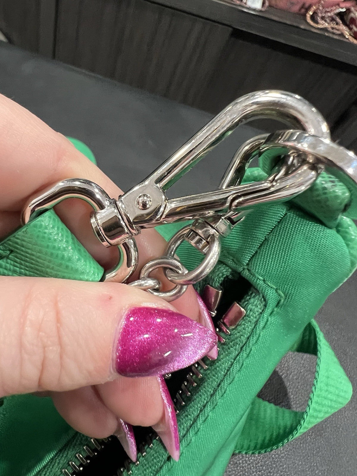 Prada Nylon Green Re-Edition 2005 With Certificate Of Authenticity