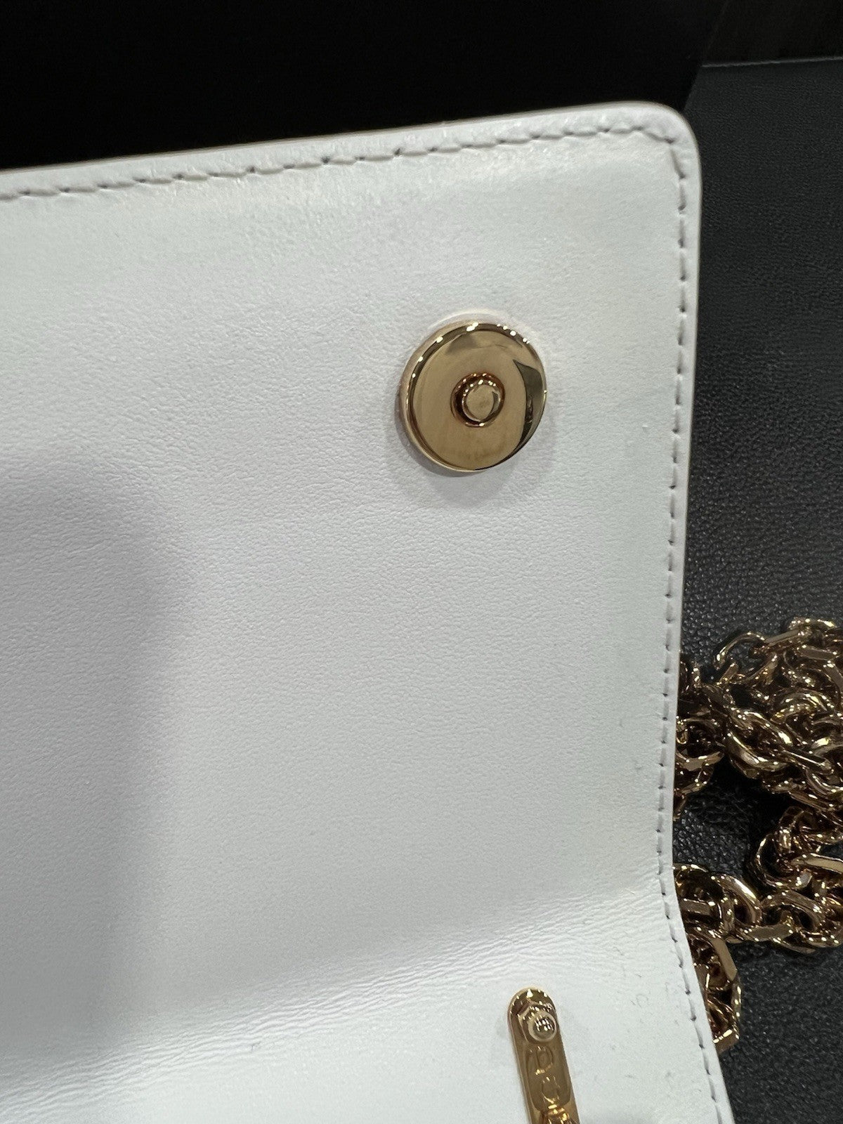 Dolce & Gabbana Mini White Borocco Girls Phone Bag Box & Duster