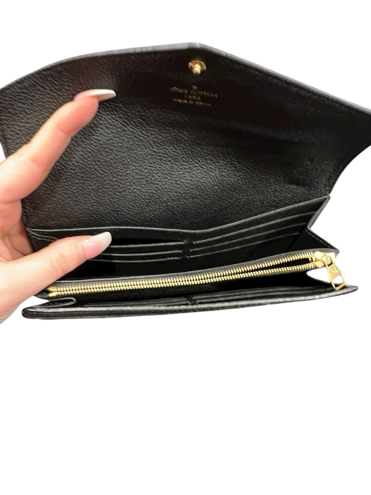Louis Vuitton Empreinte Noir Sarah Wallet With Authenticity Retail $1030