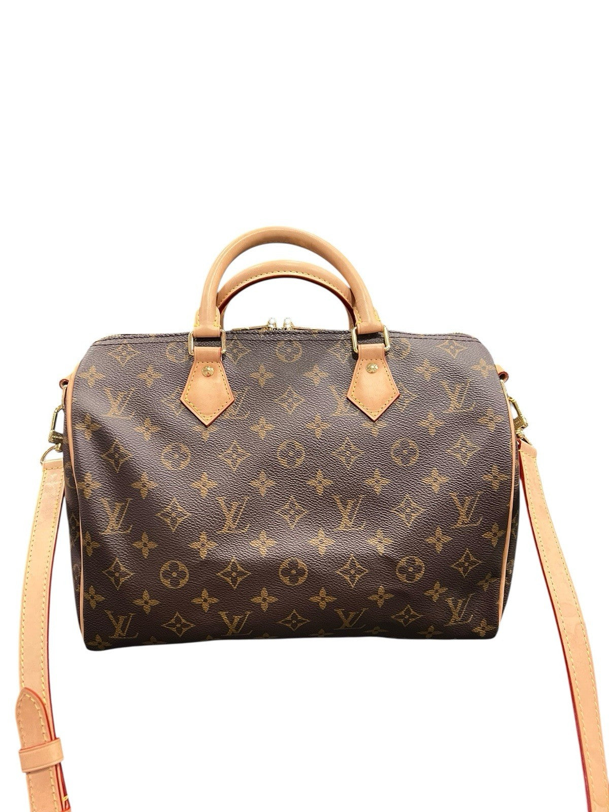 Louis Vuitton Monogram Speedy Bandouliere 30 W/Lock & Key