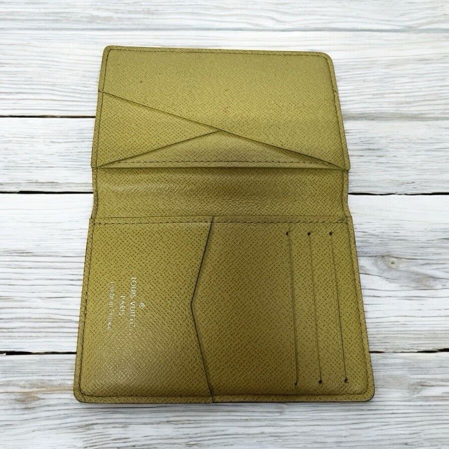 Louis Vuitton Pocket Organizer Damier Graphite Stamps Black With Authenticity