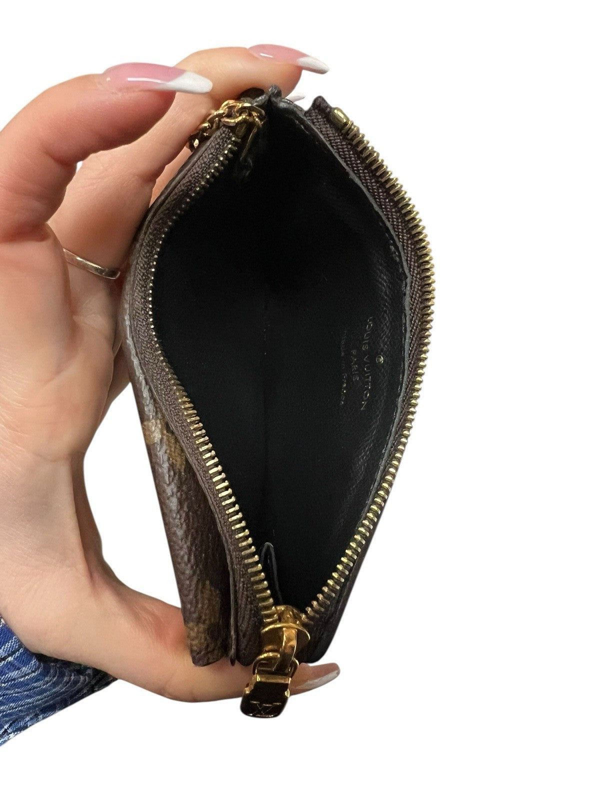 Louis Vuitton Recto Verso Card Case Wallet Monogram/Black With Authenticity