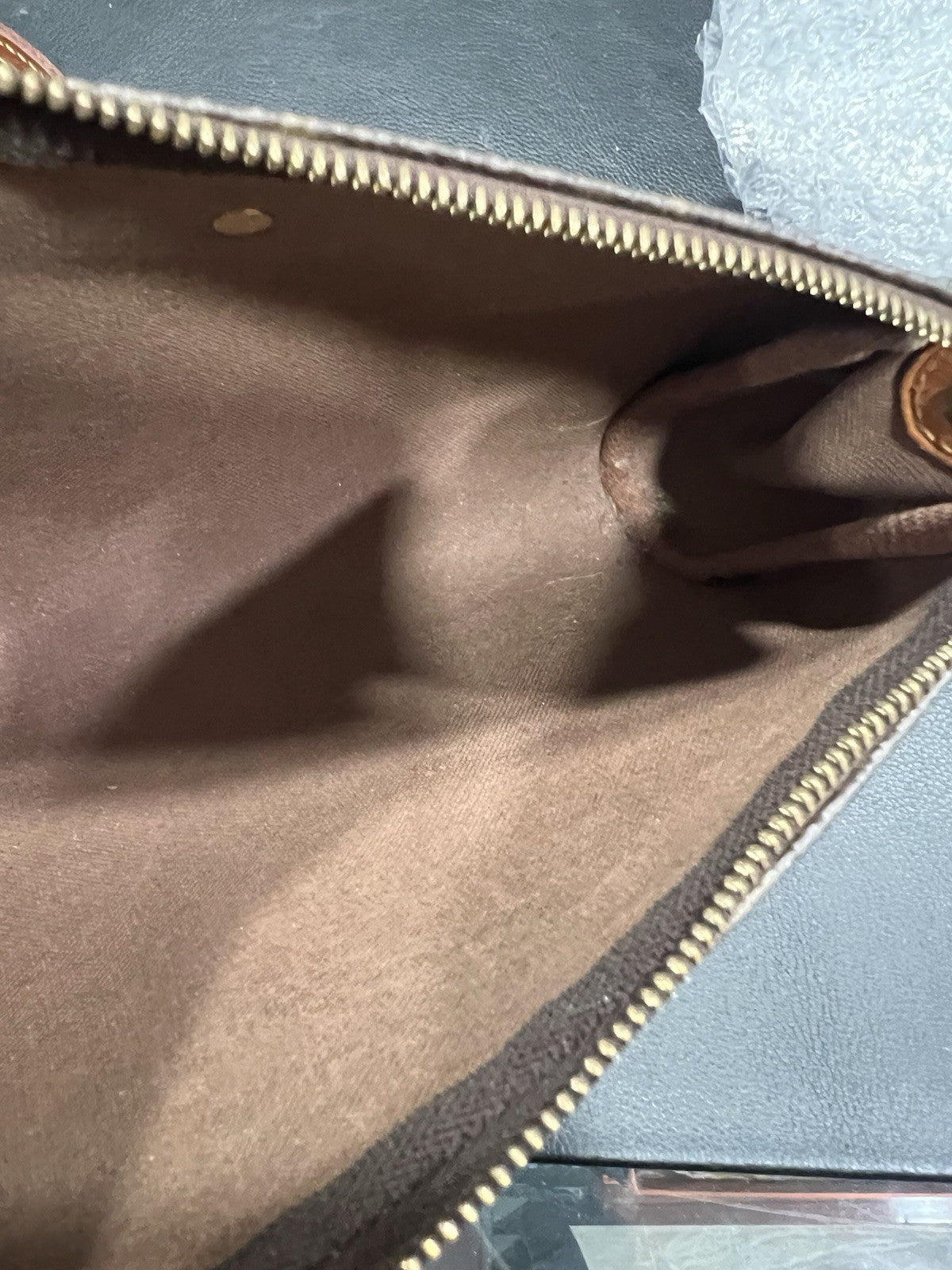 Louis Vuitton Eva Crossbody Brown Canvas Coated Monogram With Authenticity