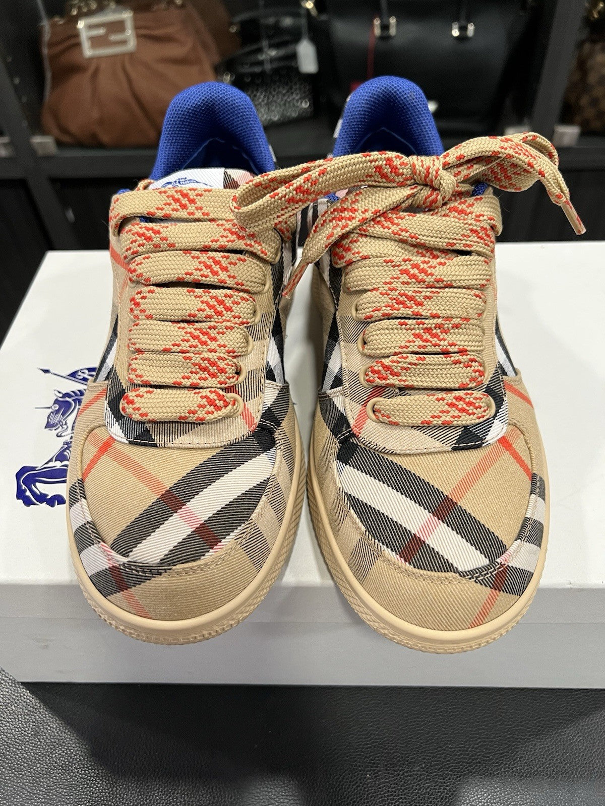 Burberry Check Terrace Sneakers Size 38/US8