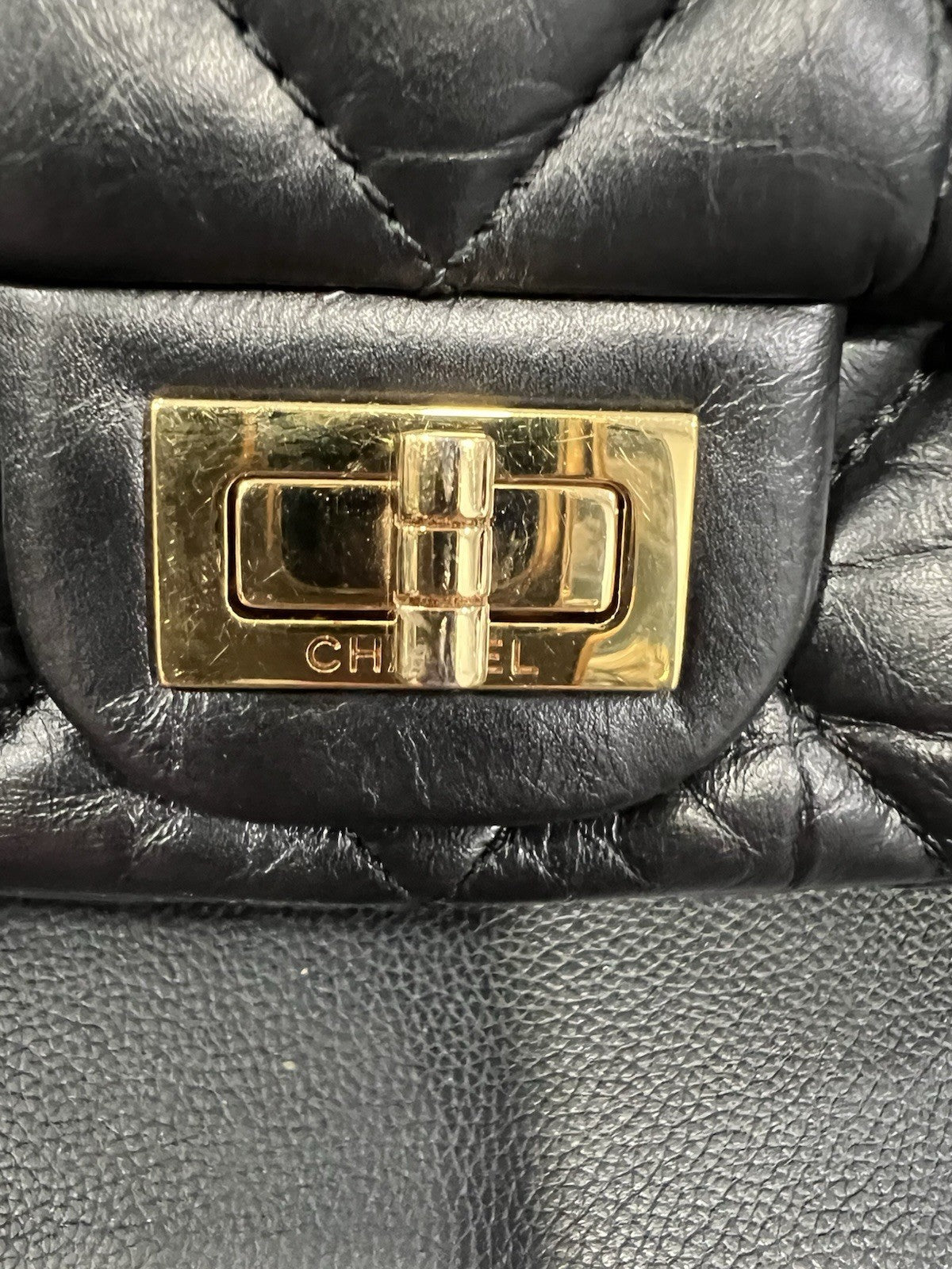 Chanel Small 2.55 Reissue Flap Hanger Bag W/Duster & Authenticity