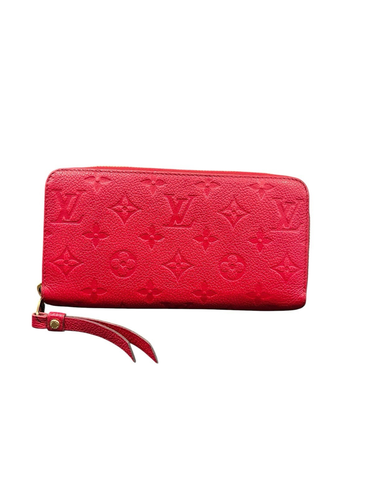Louis Vuitton Cherry Empreiente Zippy Wallet W/Authenticity Retail $1210
