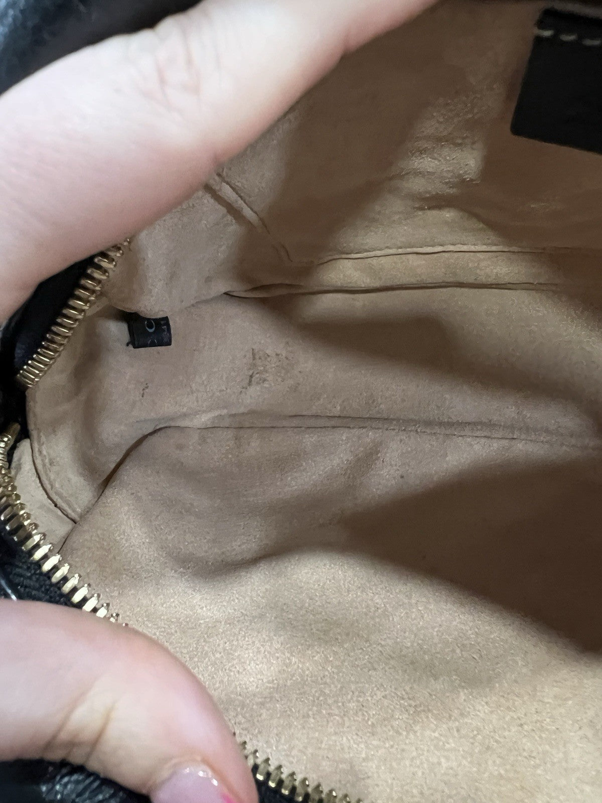 Gucci Marmont Monogram Black Leather Gold Hardware Crossbody W/Authenticity