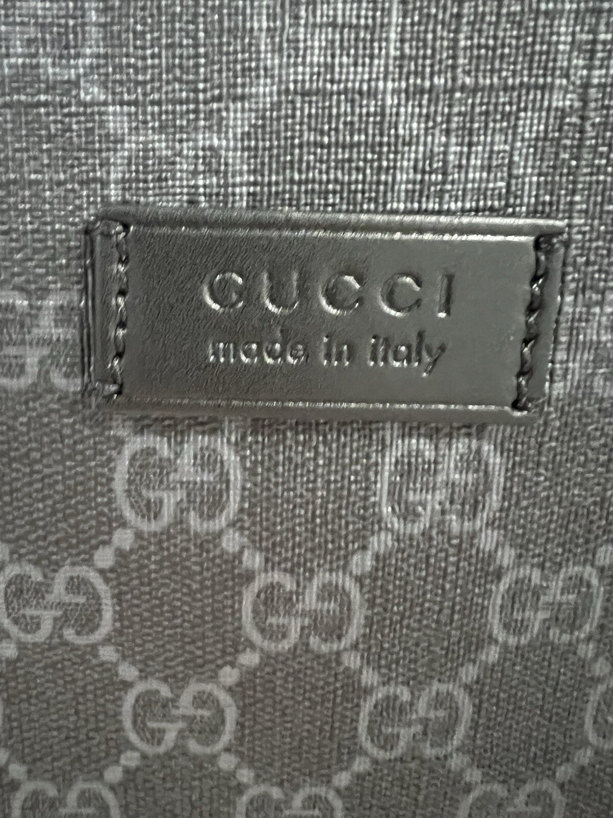 Gucci Black GG Supreme Large Messenger Tote Bag W/ COA