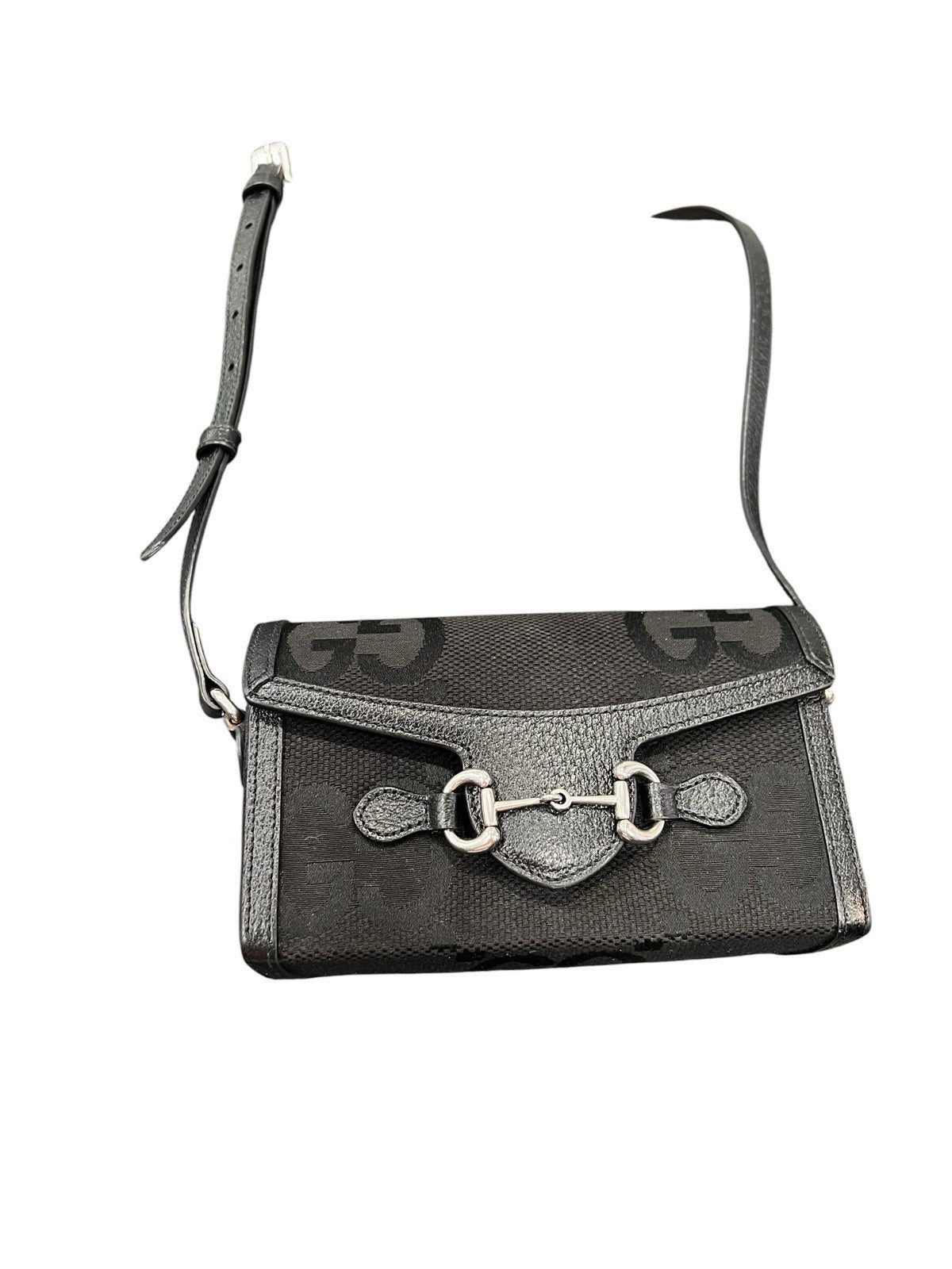 Gucci Black Mini Horse Bit 1955 Rectangle Crossbody W/Authentcity