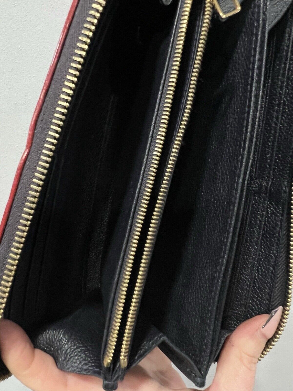 Louis Vuitton Bleu Infini Empreinte Zippy Wallet W/Certifiate Retail $1140