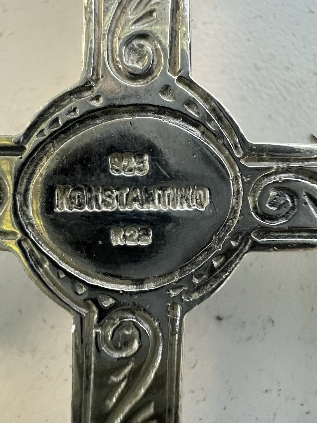 Konstantino .925 Sterling Silver 18k Gold Amethyst Pearl RARE Necklace