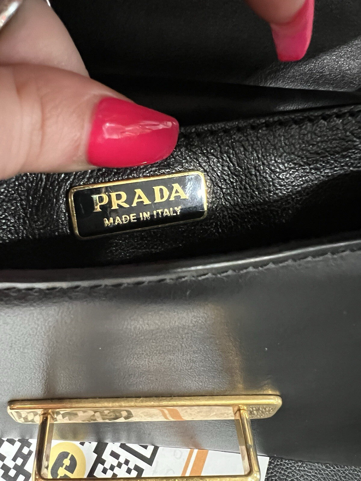 Prada Cashier Shoulder Bag With Certificate Of Authenticity