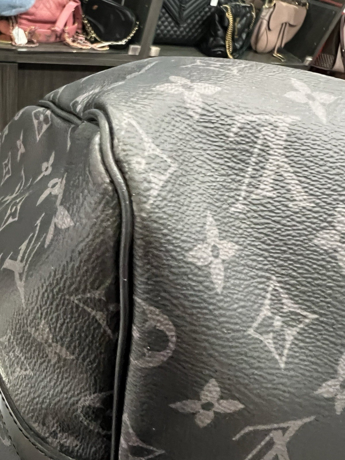 Louis Vuitton 2021 Monogram Eclipse Keepall 55 W/Authenticity