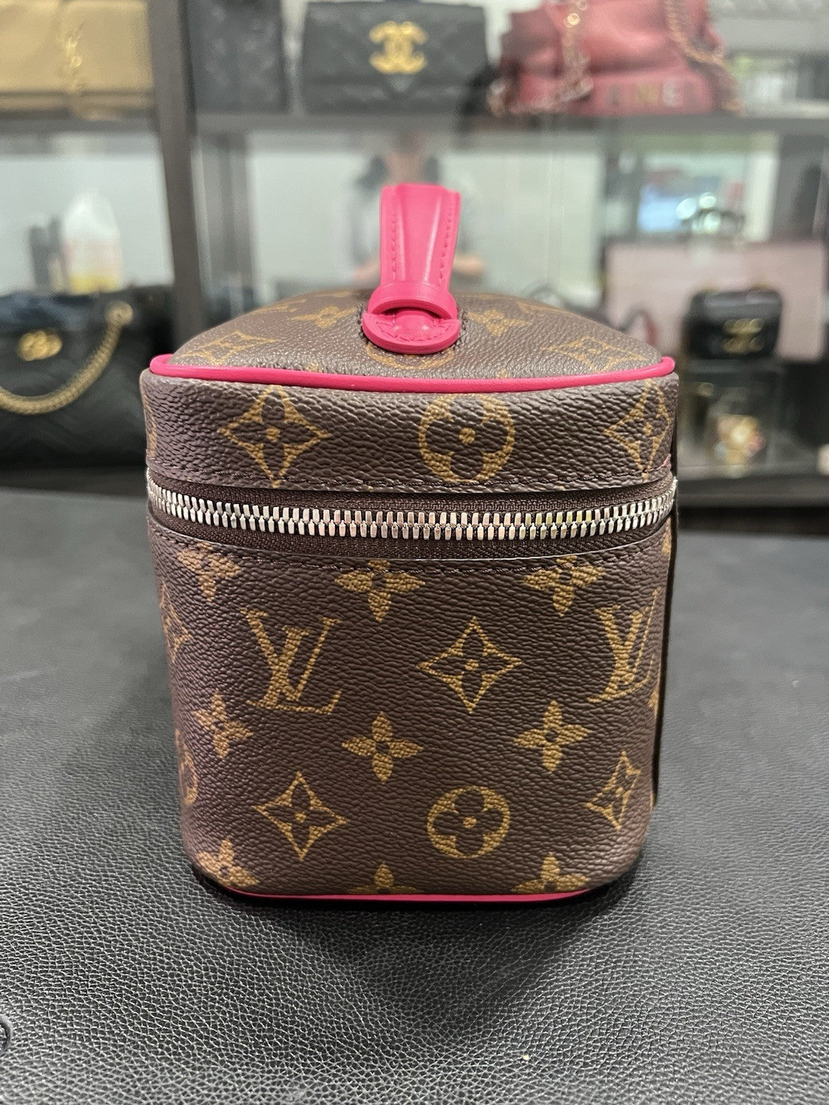 Louis Vuitton Nice Mini Canvas Bag Pink/ Monogram With Authenticity