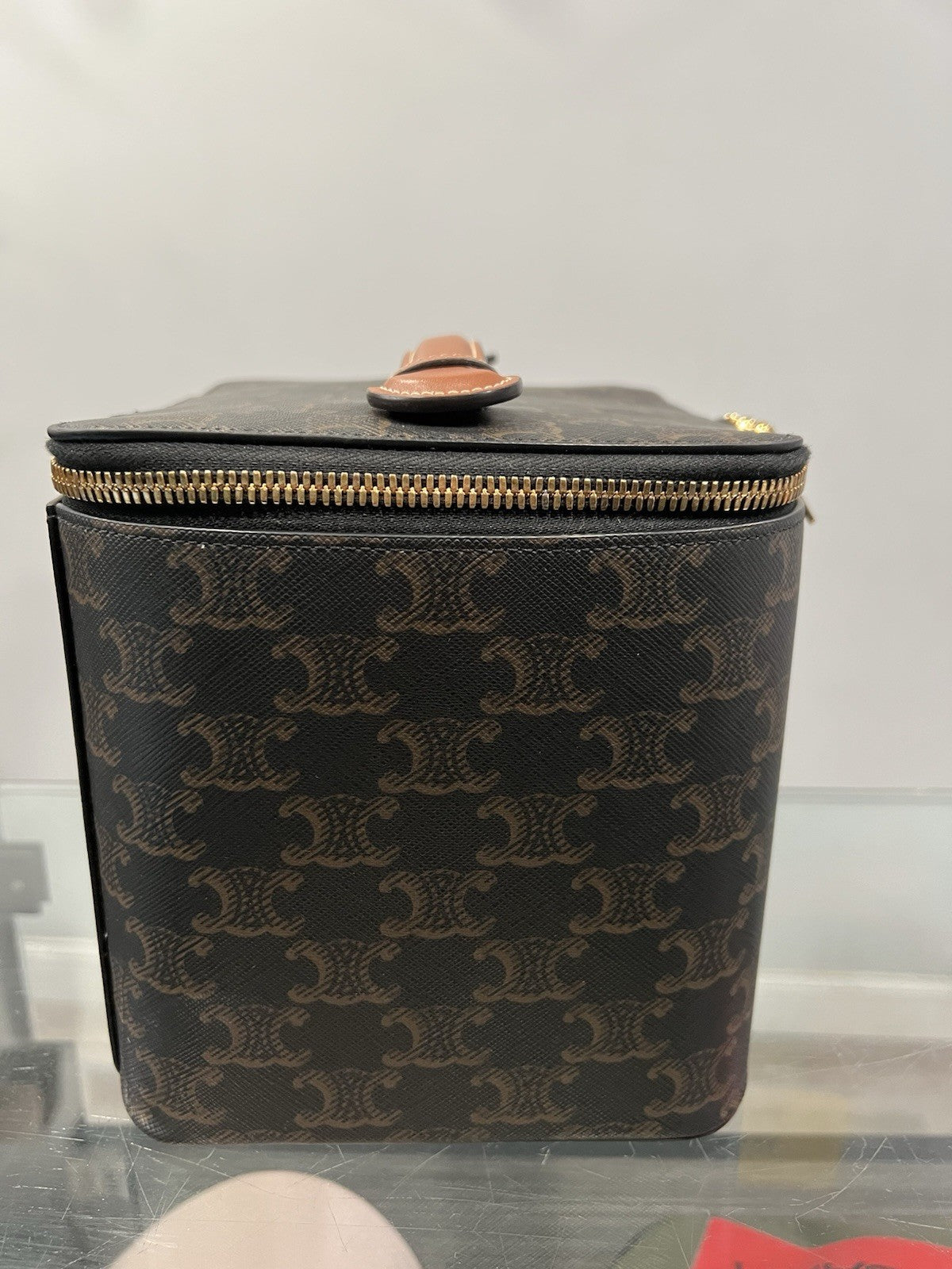 Celine Triomphe Square Vanity Case With Authenticity Retail $920