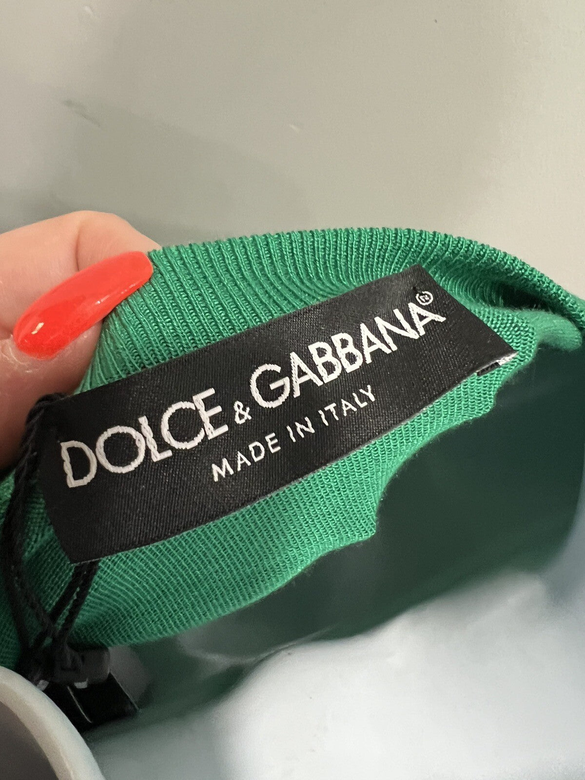 Dolce & Gabbana Silk Sweater W/ Floral Applique NWT Size M/L Sz 48