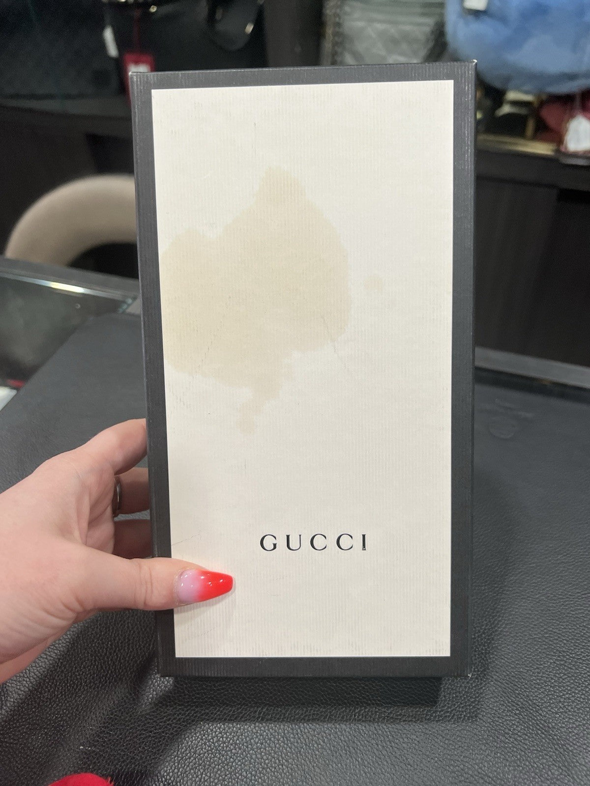 Gucci Leather Tiger Choker W/Box & Duster Retail $930