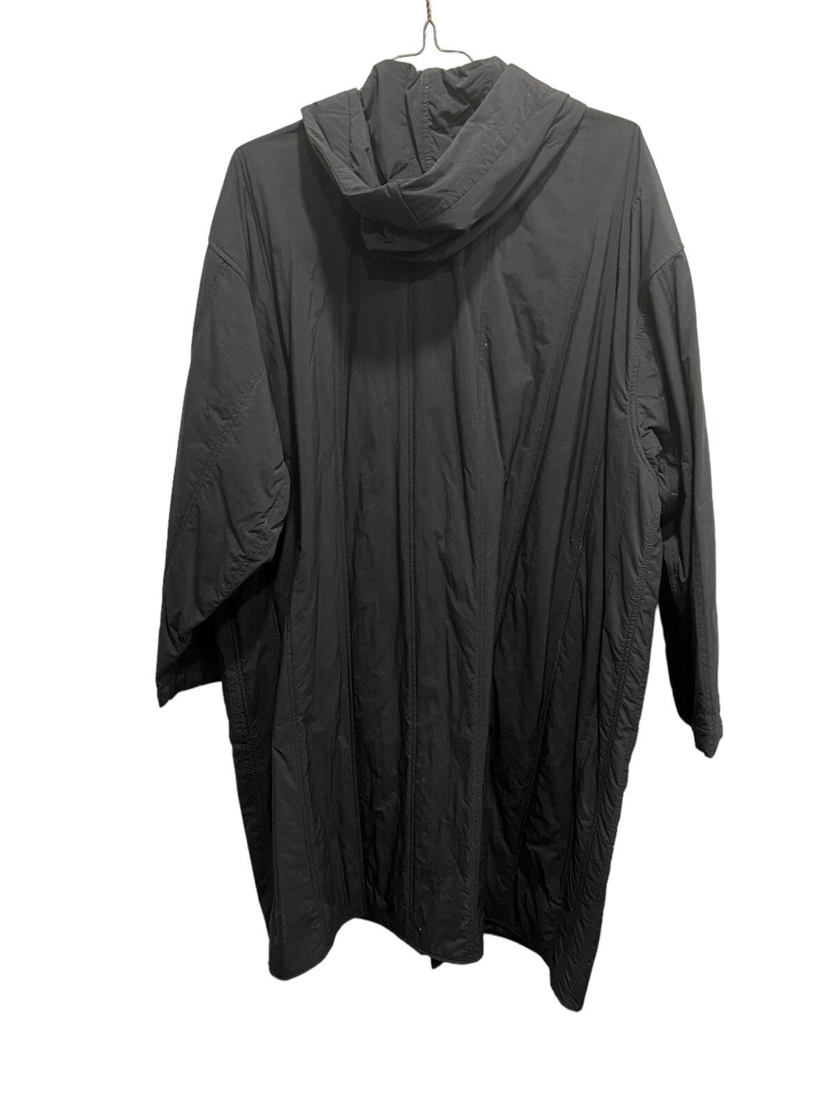 S.K. Manor Hill Quilted Hooded Recycled Nylon Long Jacket Size L (Retail $700)