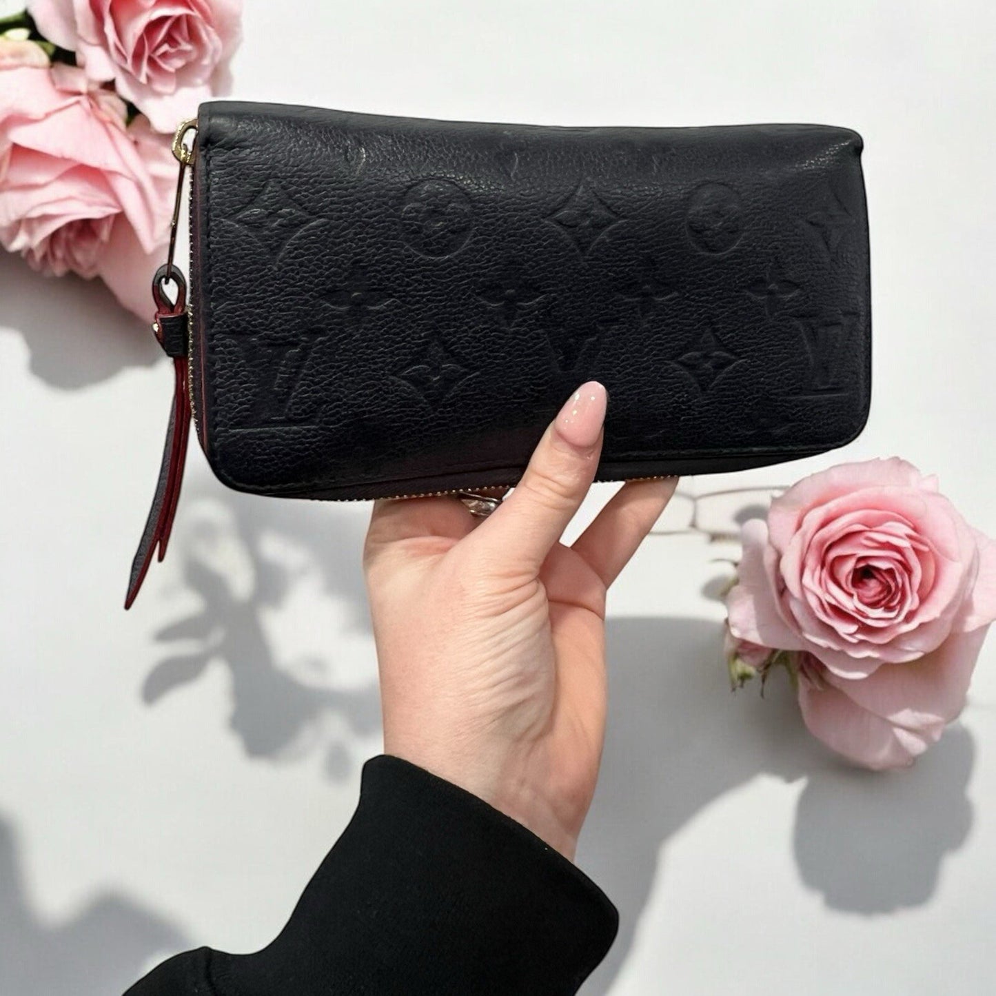 Louis Vuitton Bleu Infini Empreinte Zippy Wallet W/Certifiate Retail $1140