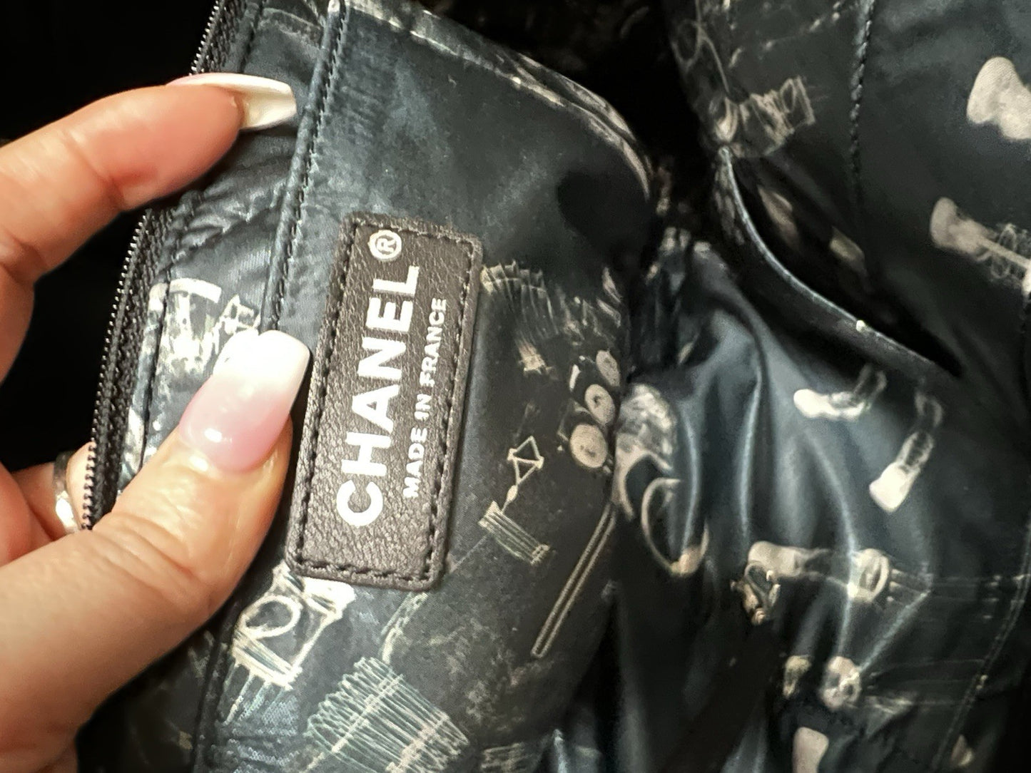 Chanel Leather Quilted Big Bang Travel Hobo Bag W/Authenticity