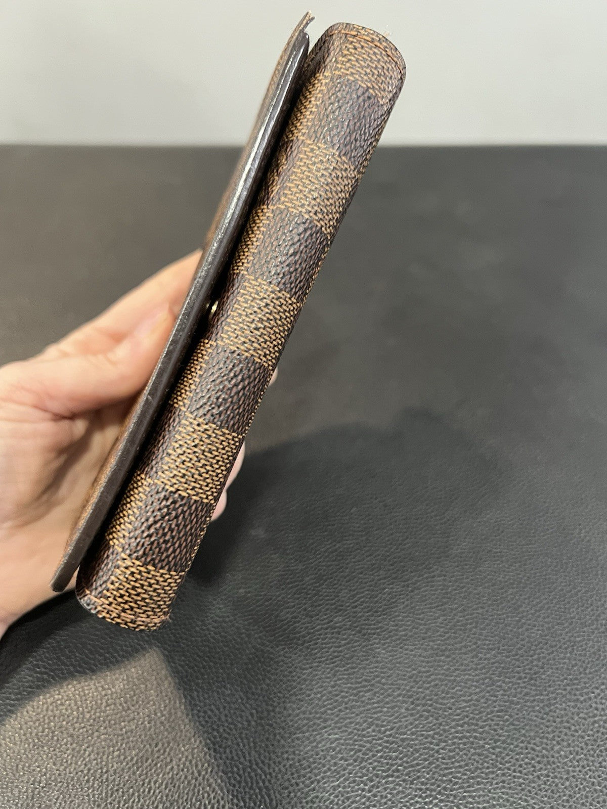 Louis Vuitton Damier Ebene Porte Monnaie Billets Tresor Wallet W/Authenticity