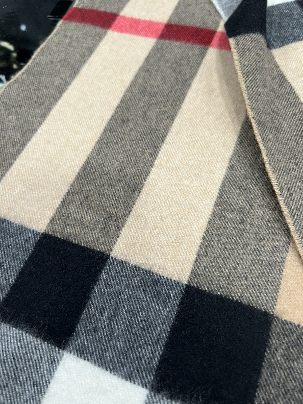 Burberry Cashmere Check Scarf Scarf