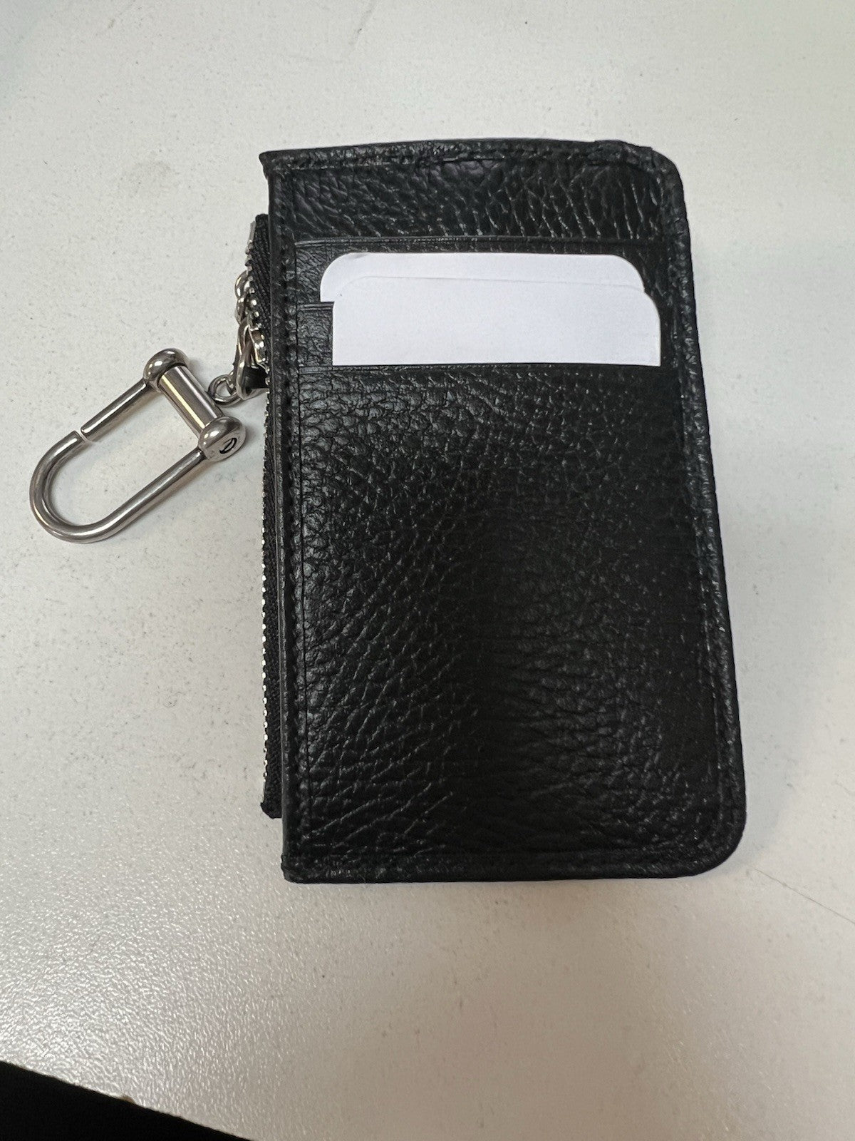 Gucci Marmont Leather Zipper Card Case Keychain