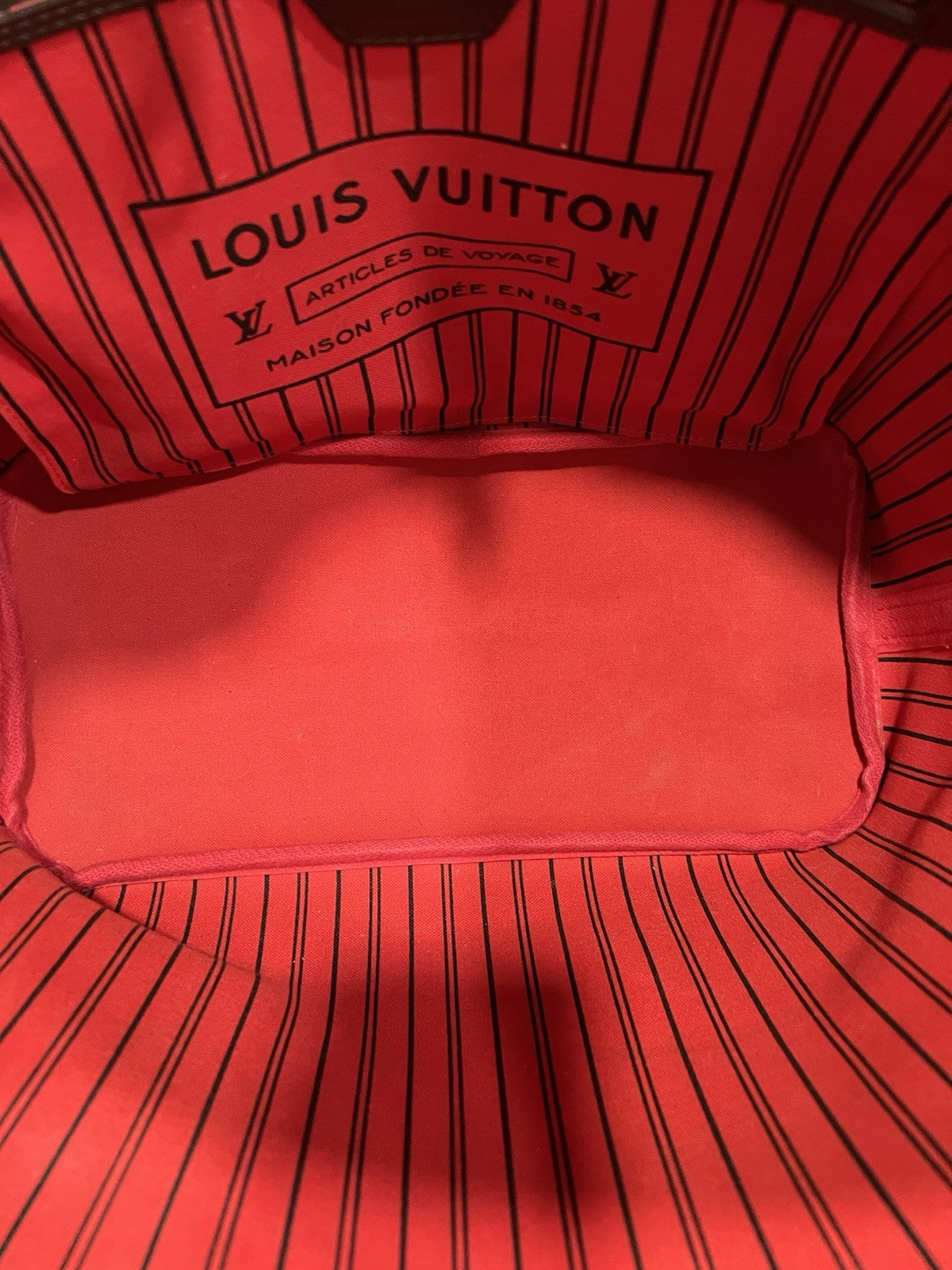 Louis Vuitton Damier Ebene Neverful MM W/Authenticity (NO INSERT)