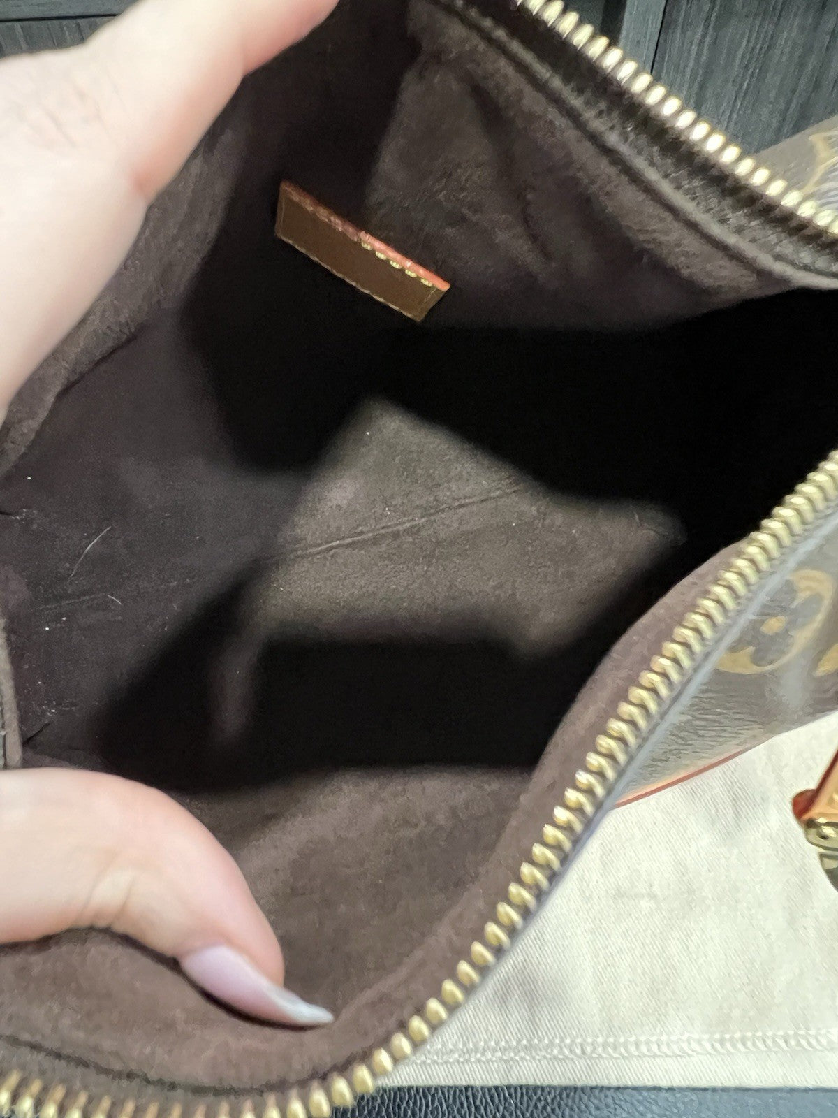 Louis Vuitton Side Trunk Bag MM With Duster Tag & Authenticity