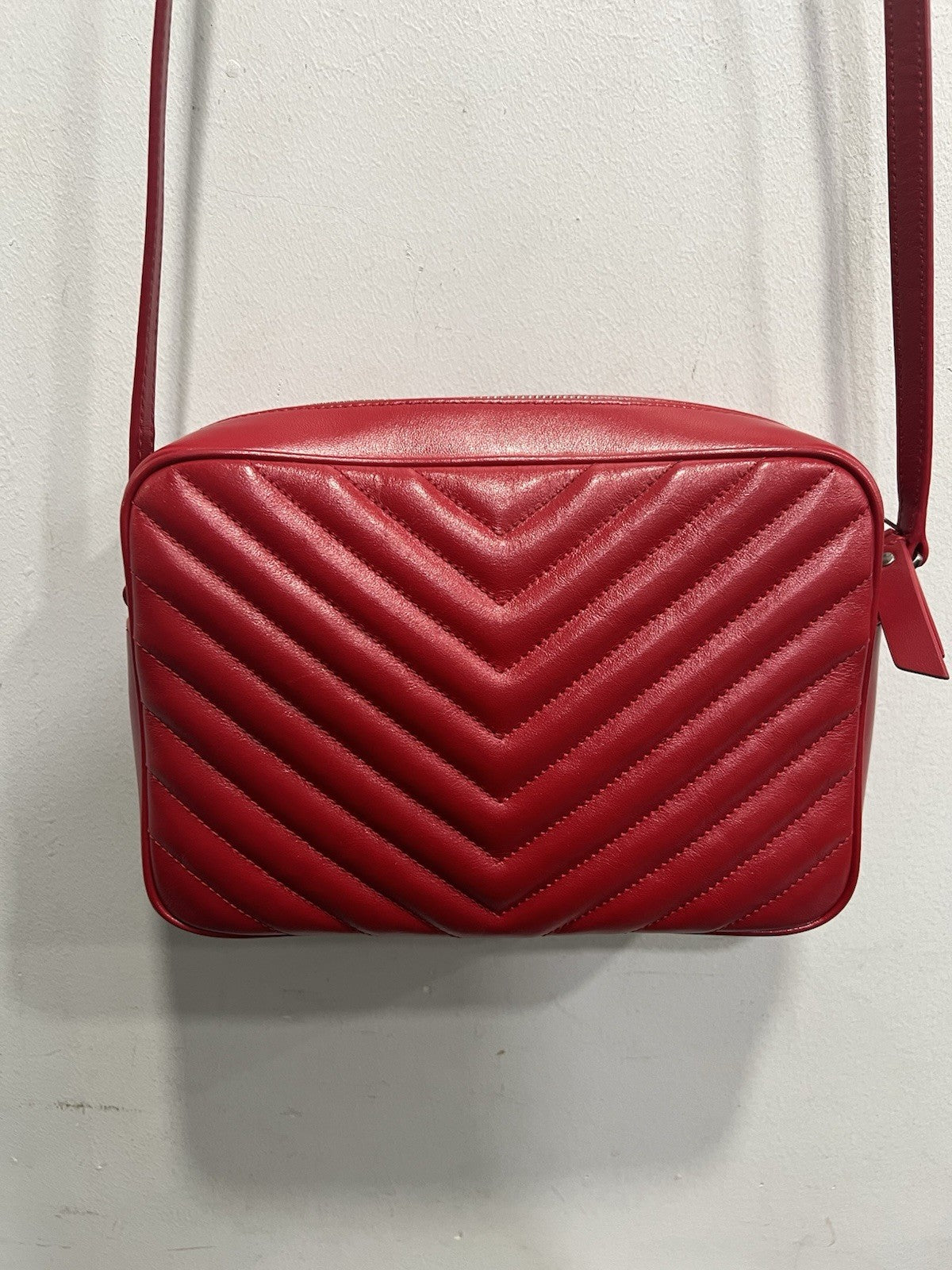 Saint Laurent Matelassé Calfskin Lou Camera Crossbody Bag