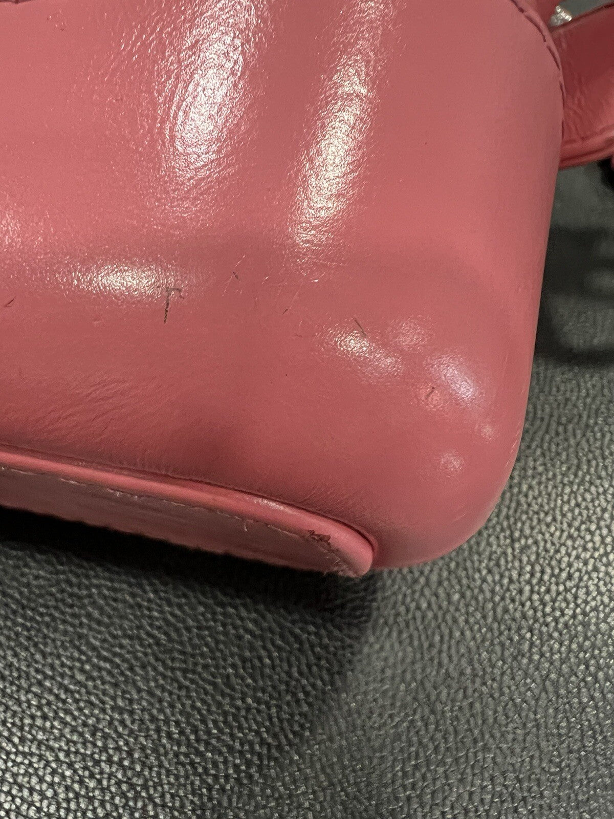 Chanel Gabrielle Pink Hobo Logo Handle Bag W/Certificate Of Authenticity