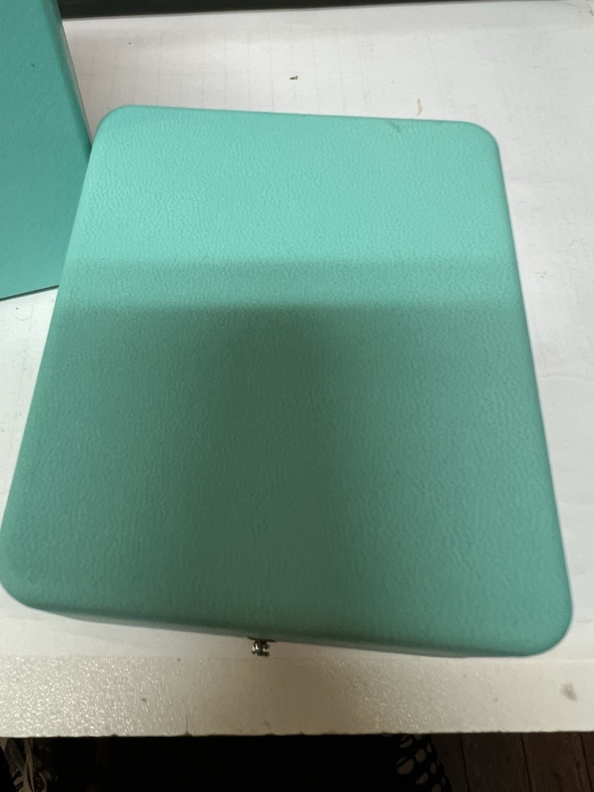 Tiffany & Co. Small Padlock Necklace With Diamonds 18k White Gold