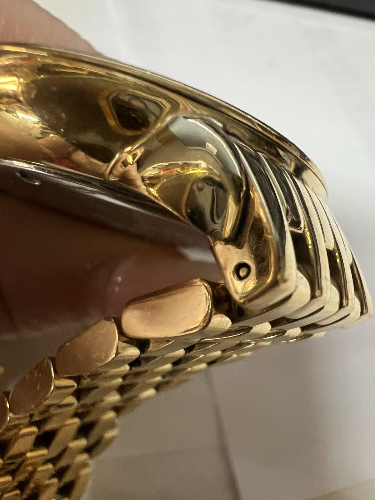 Michele 18k Gold Plated Diamond Bezel Chronograph MW21A01B0968