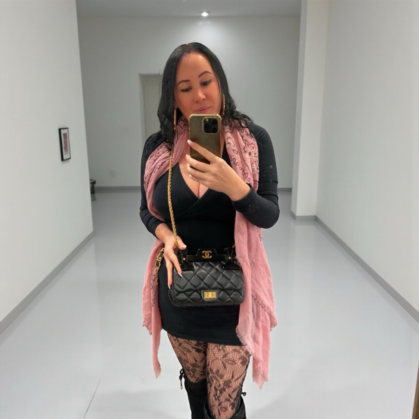 Chanel Small 2.55 Reissue Flap Hanger Bag W/Duster & Authenticity