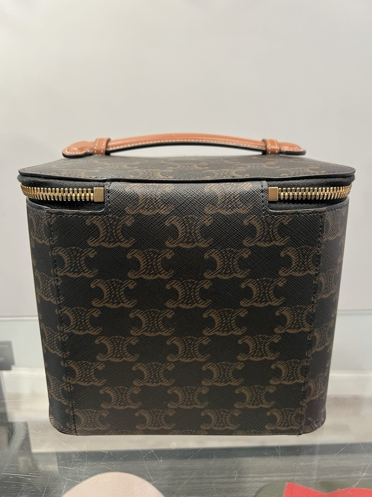 Celine Triomphe Square Vanity Case With Authenticity Retail $920
