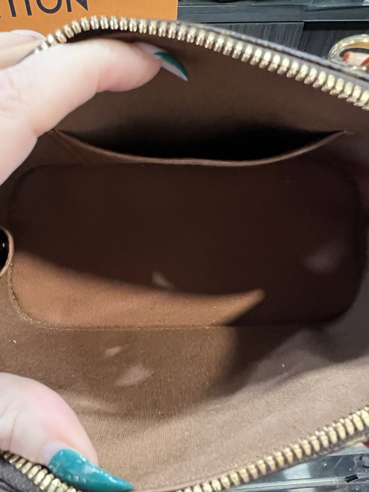 Louis Vuitton Monogram Alma BB W/Box Duster & Authenticity