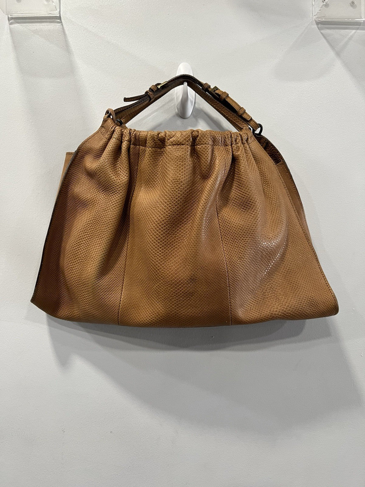 Gucci Vintage Lizard Cognac Limited Edition Handbag