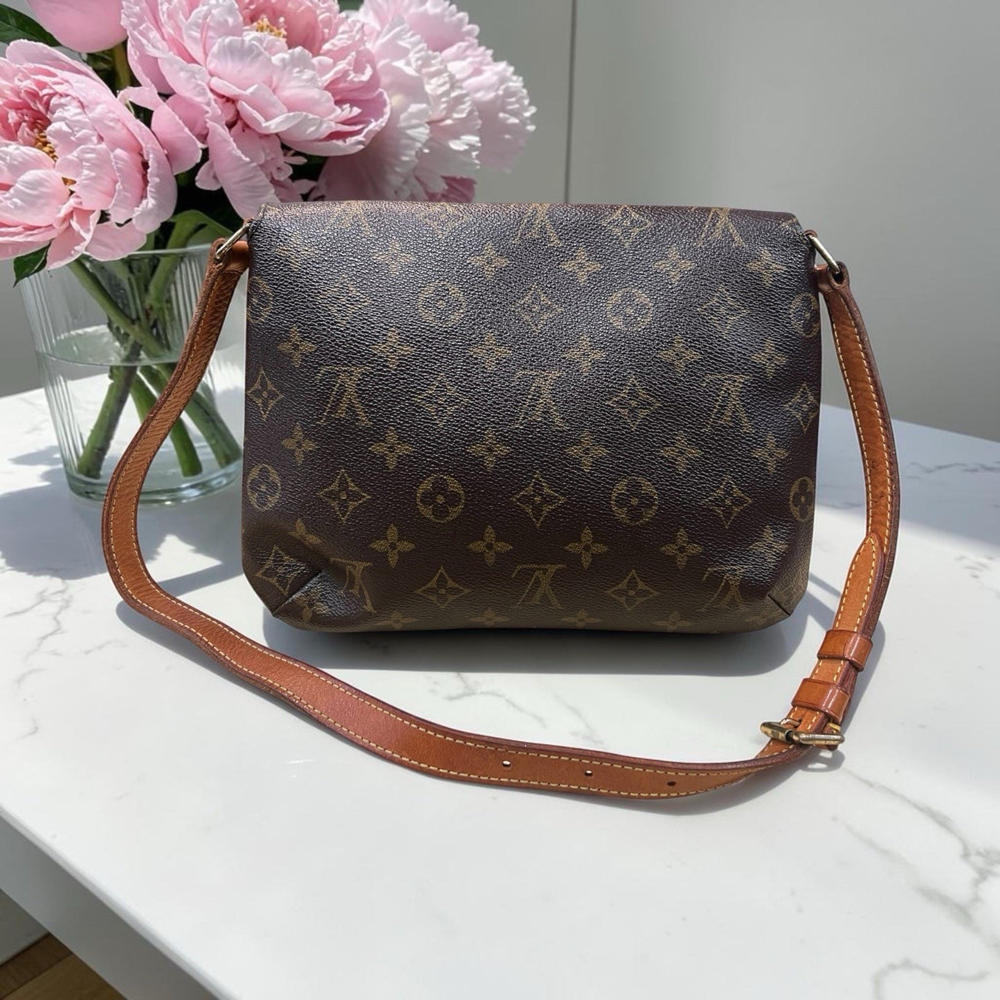 Louis Vuitton Monogram Musette Shoulder Bag With Authenticity