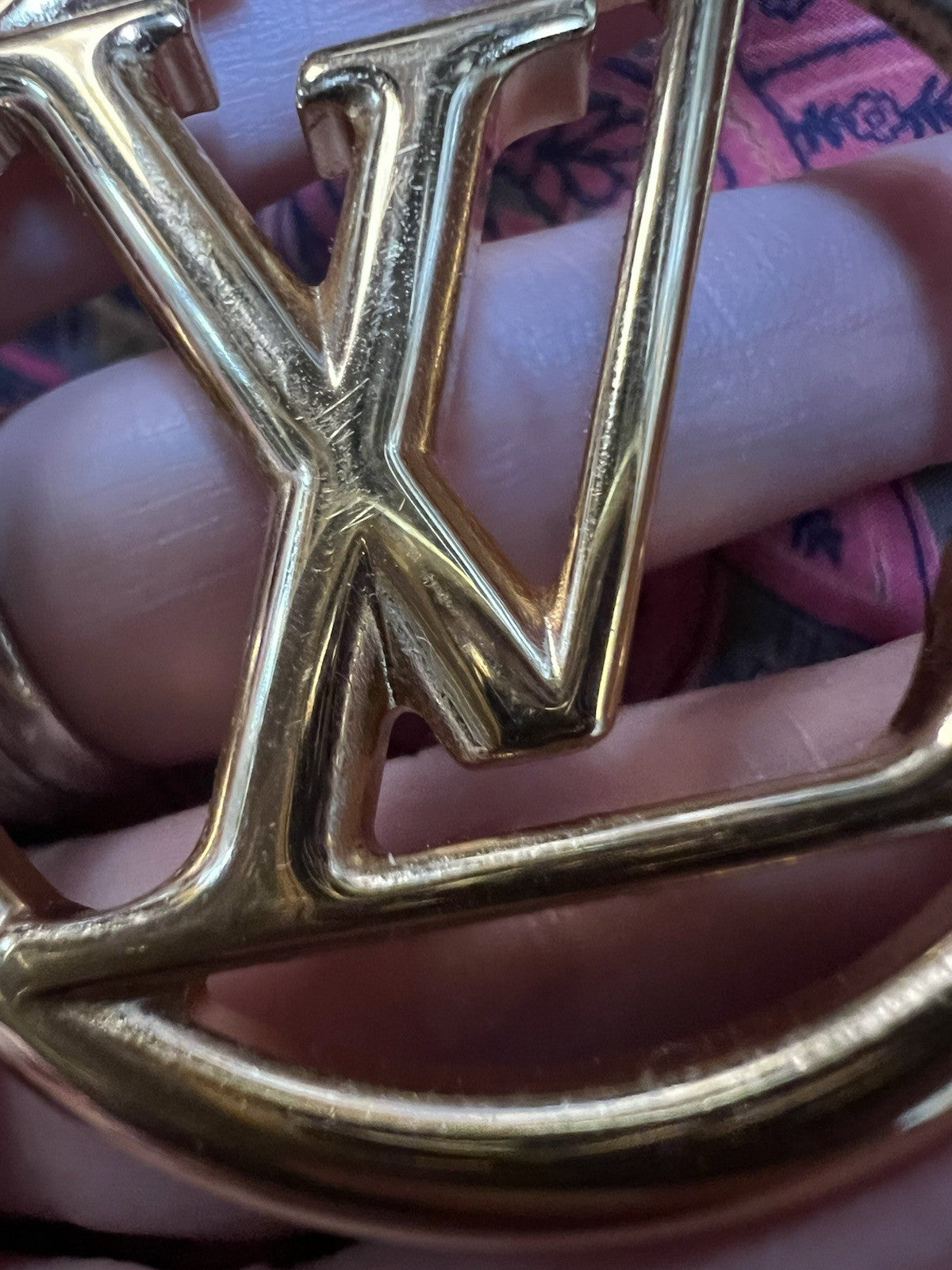 Louis Vuitton Louise GM Hoop Earrings Box Duster & Receipt Retail $740
