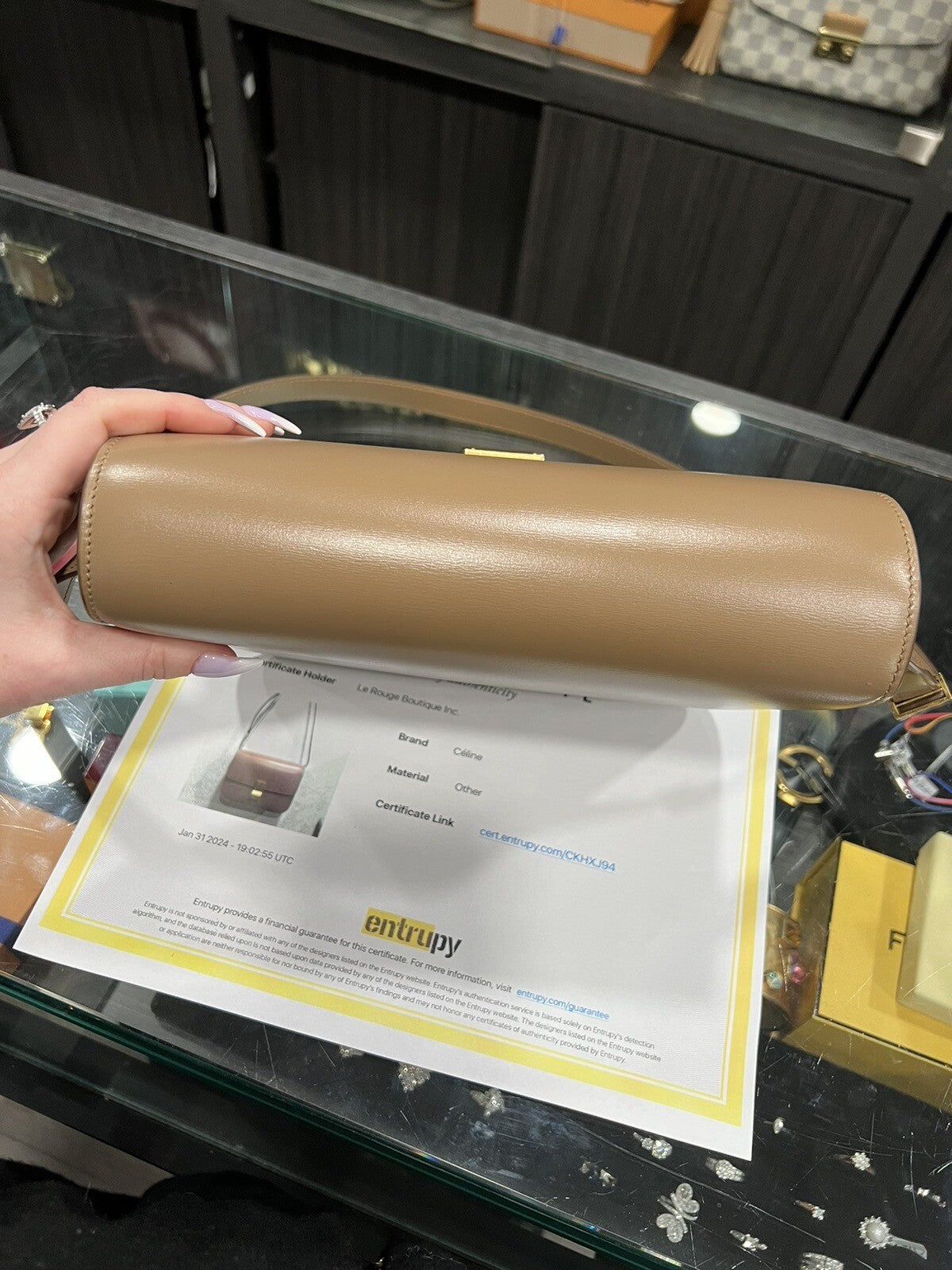 Celine Medium Classic Box Bag W/Certificate & Tags