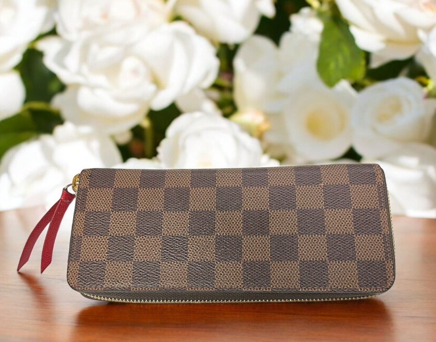 Louis Vuitton Clemence Wallet W/Certificate Of Authenticity