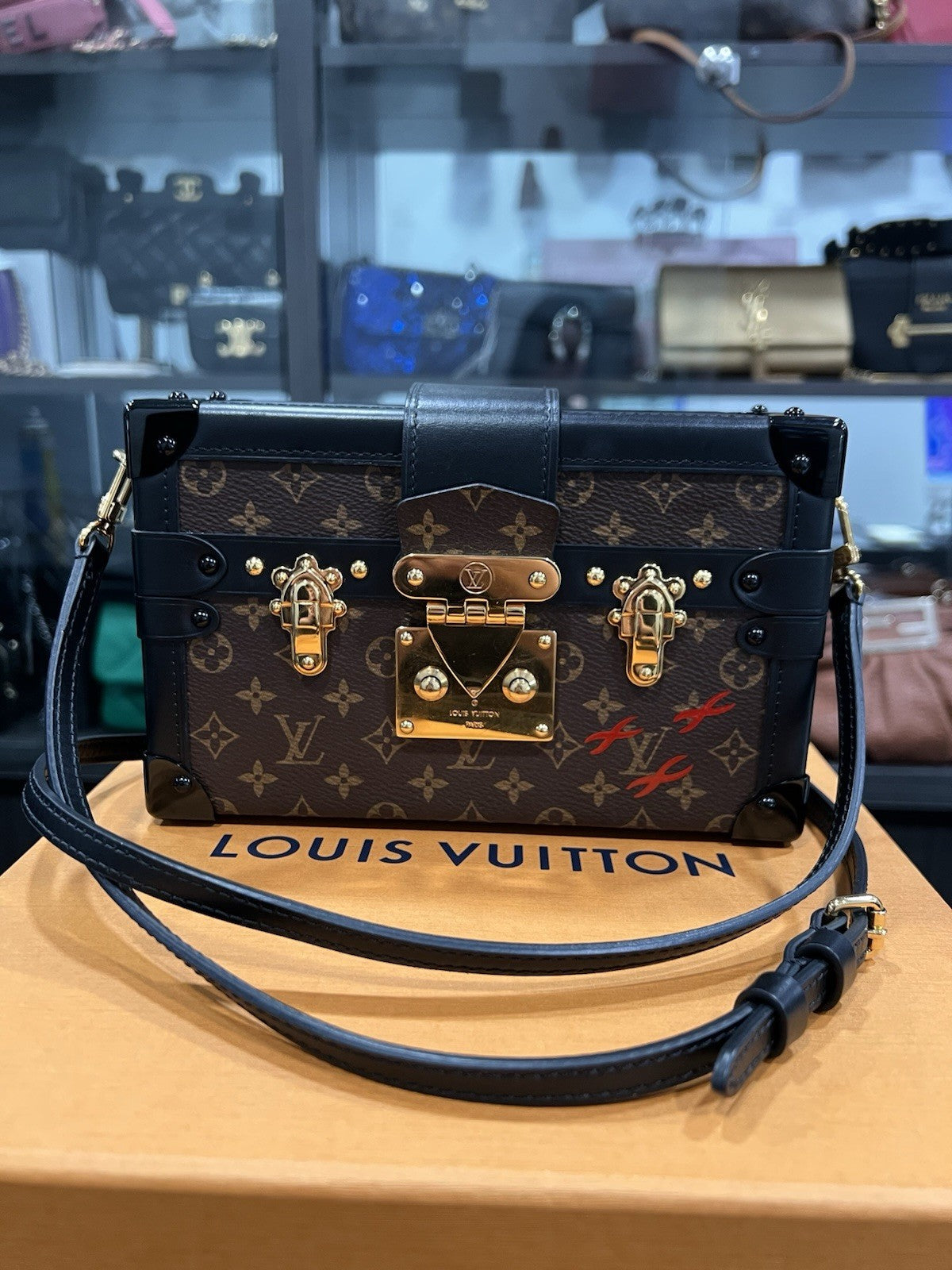 Louis Vuitton Petit Malle Souple Trunk Bag Box & Authenticity Retail $6400