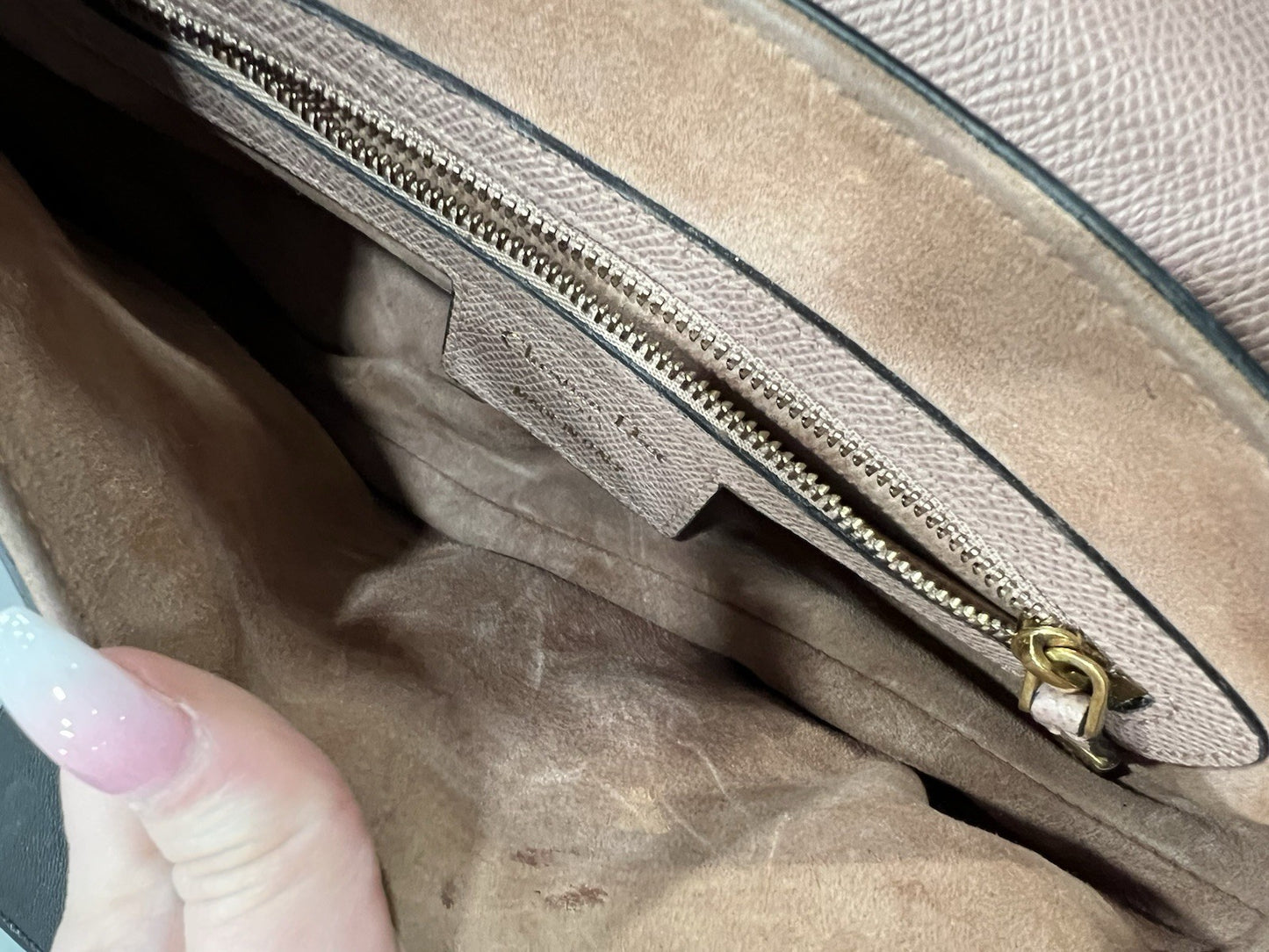 Chrisitan Dior Blush Grained Calfskin Saddle Bag