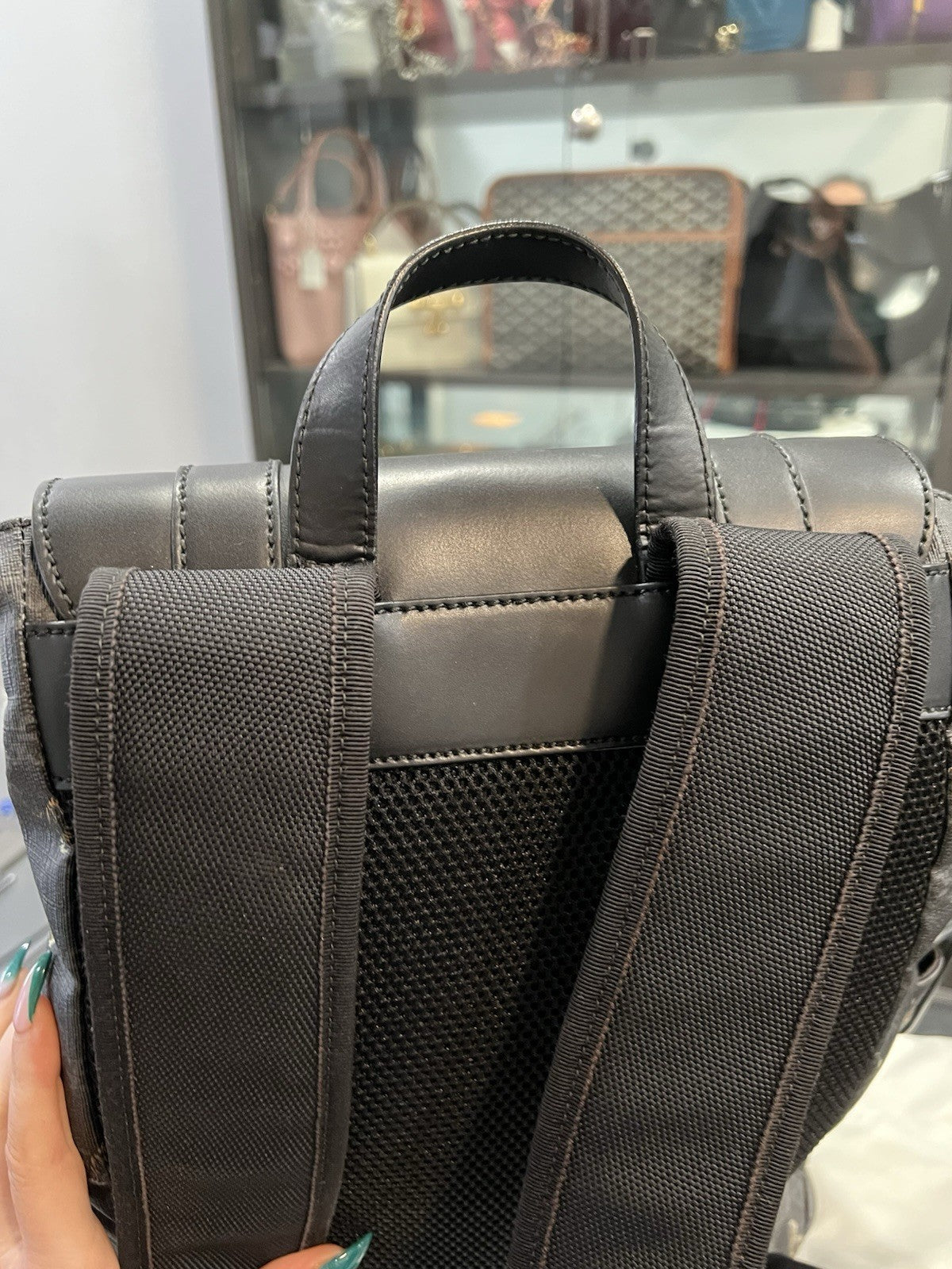 Gucci GG Canvas Tiger Print Bestiary Backpack With Duster & Authenticity