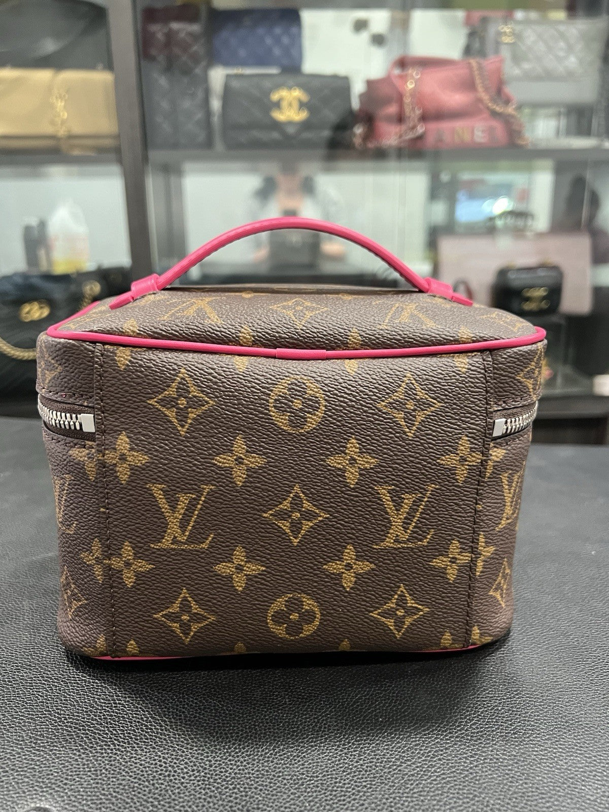 Louis Vuitton Nice Mini Canvas Bag Pink/ Monogram With Authenticity