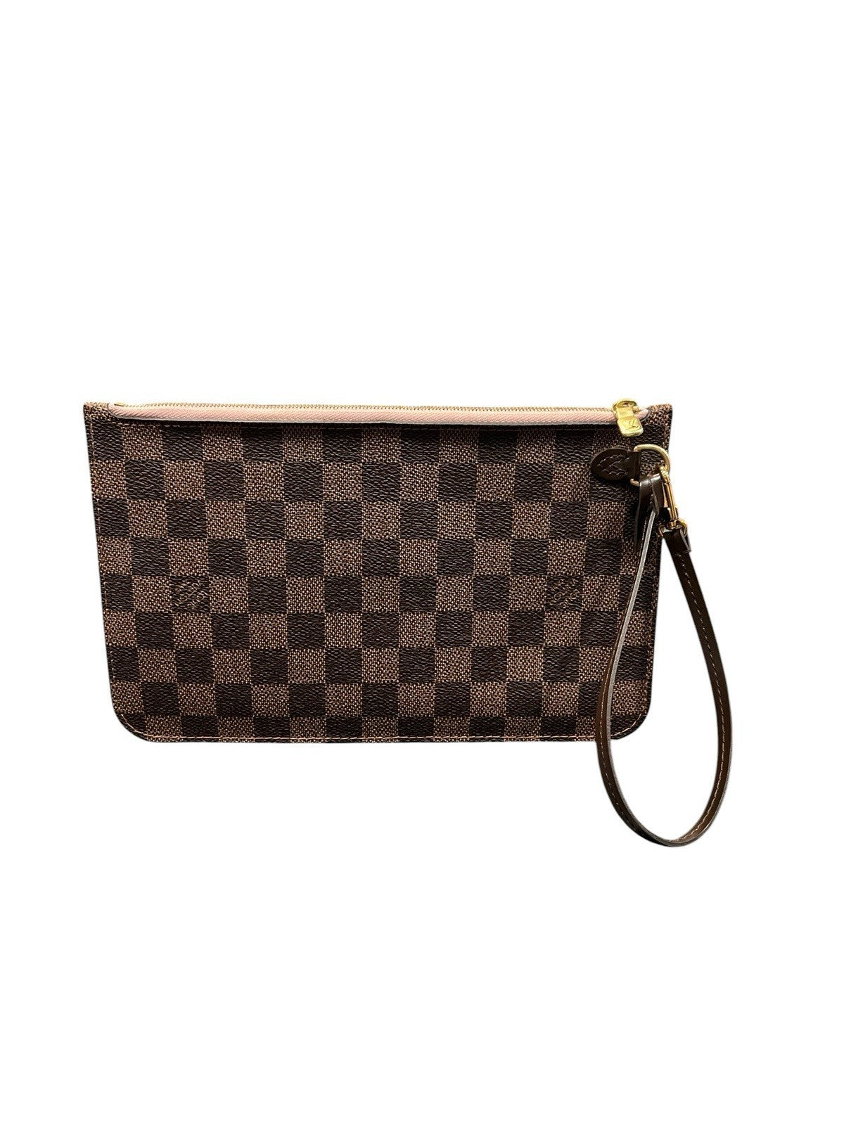 Louis Vuitton Damier Ebene Ballerine Insert Wristlet Pouch W/Authenticity