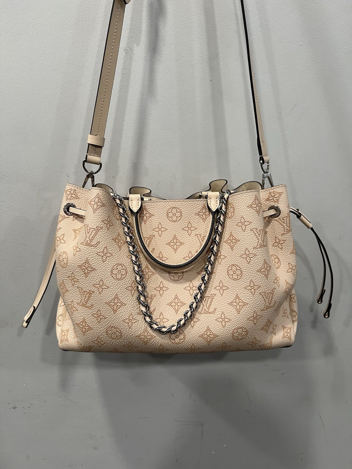 Louis Vuitton Mahina Leather Bella Tote With Authenticity Retail $5300