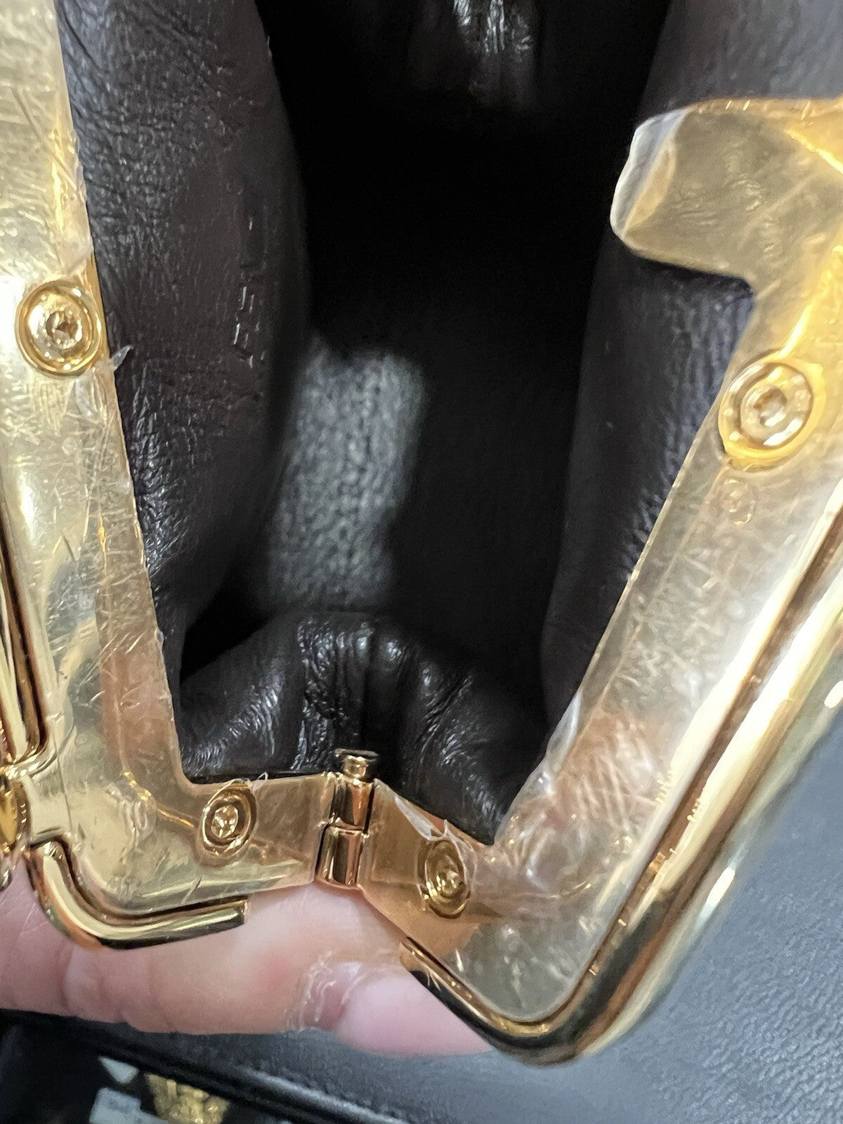 Fendi Nappa Nano Fendi First Bag Charm Chain Bag