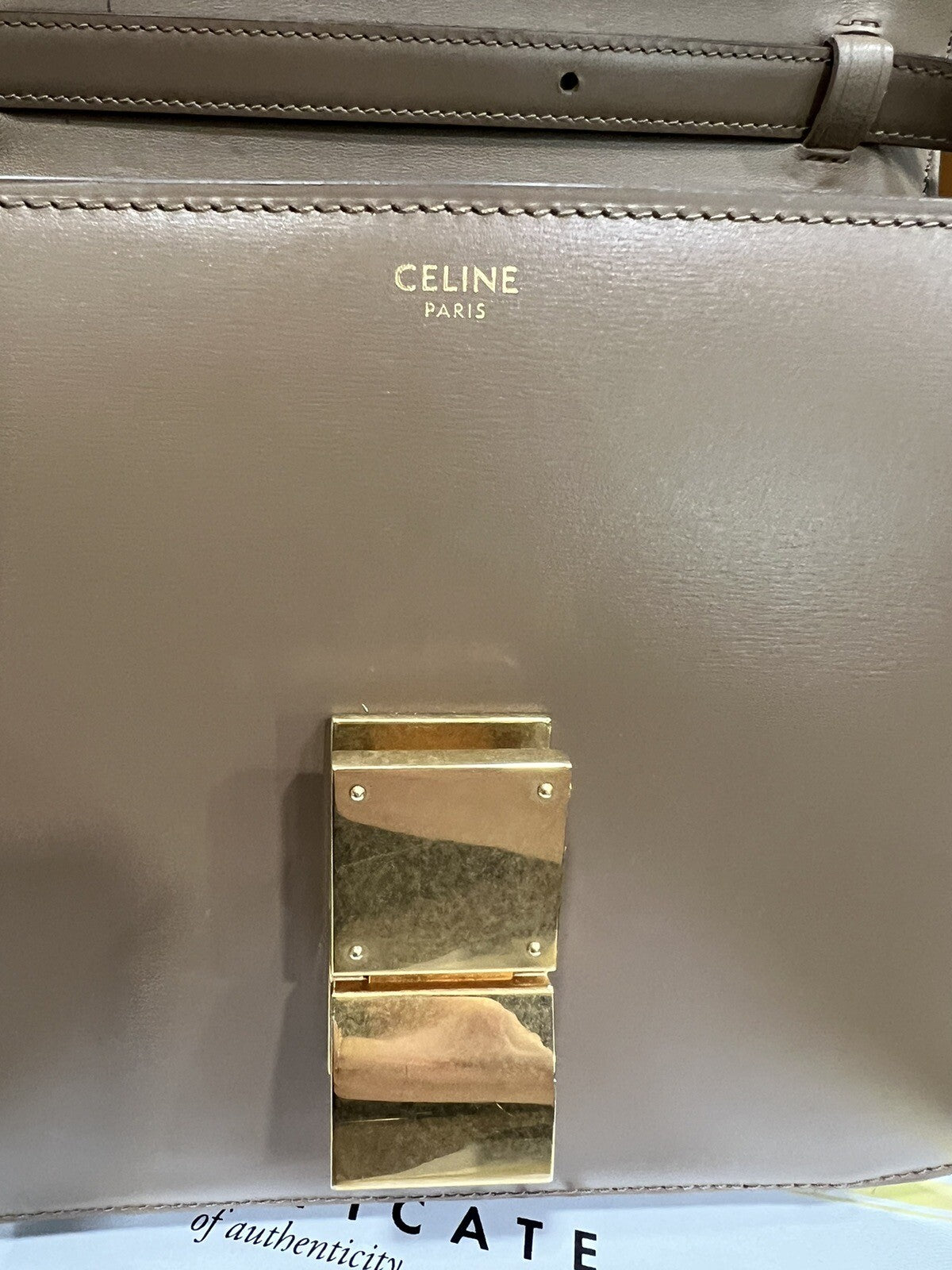 Celine Medium Classic Box Bag W/Certificate & Tags